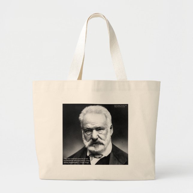 Victor Hugo "Tenderness" Quote Gifts Mugs Cards Jumbo Stoffbeutel (Vorne)