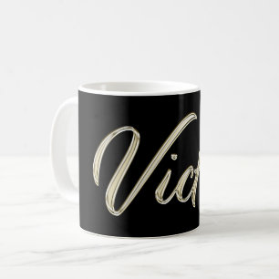 Victor Name whitegold Tasse Teetasse Kaffeetasse