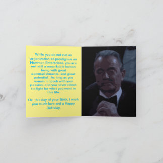 Victor Newman Geburtstagskarte Karte