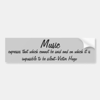 Victor Quotes Music drückt aus Autoaufkleber