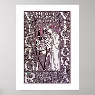 Victor, Victoria Bicycle Posterr von Will Bradley Poster