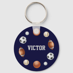 Victor World of Sports Name Schlüsselanhänger - 