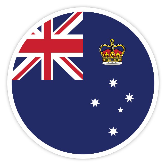 Victoria Australia Flaggenaufkleber Aufkleber (Victoria State Flag)
