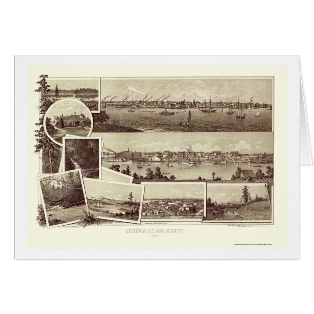 Victoria, AVANT JÉSUS CHRIST, carte panoramique du (Devant horizontal)