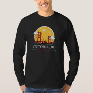Victoria BC Golden Gate Bridge Schlechte Geographi T-Shirt