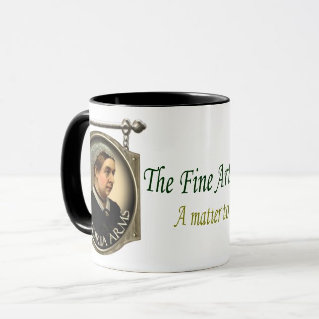 Victoria bewaffnet Kneipen-Zeichen Tasse (Vorderseite Links)
