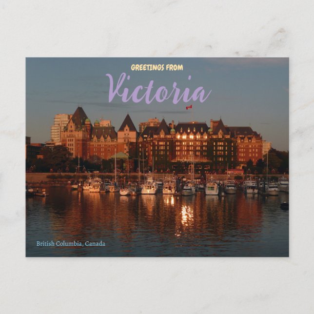 Victoria British Columbia Canada Postcard Postkarte (Vorderseite)
