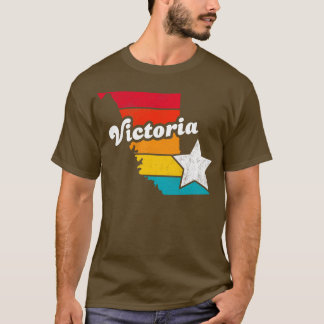 Victoria British Columbia Canada Vintag Distresse T-Shirt