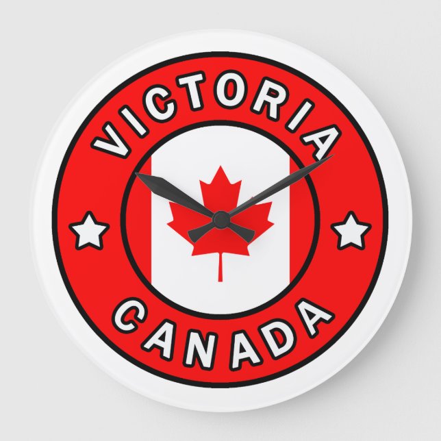 Victoria Canada Große Wanduhr (Vorderseite)
