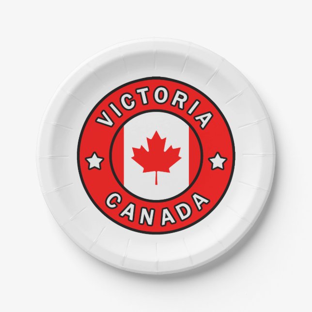 Victoria Canada Pappteller (Vorderseite)