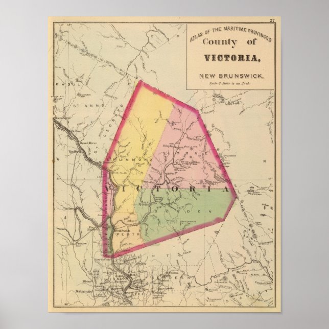 Victoria Co., NB Poster (Vorne)