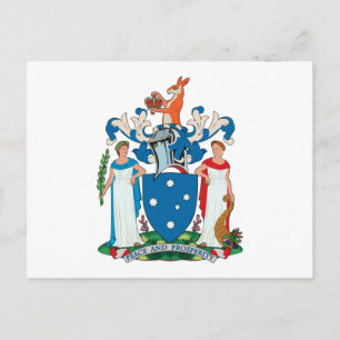 Victoria Coat of Arms Postcard Postkarte