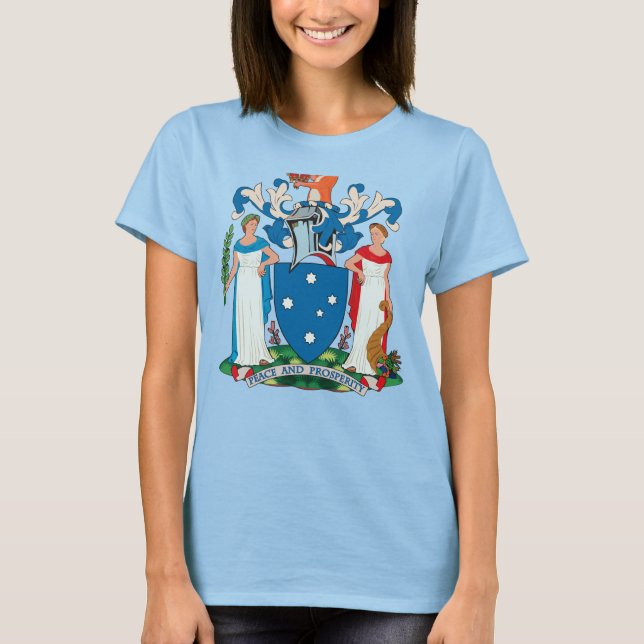 Victoria Coat of Arms T - Shirt (Vorderseite)