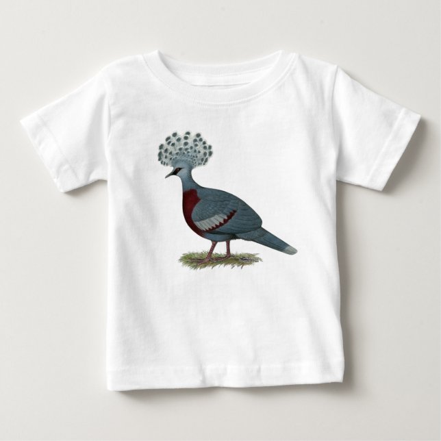 Victoria Crowned Pigeon Baby T-shirt (Vorderseite)