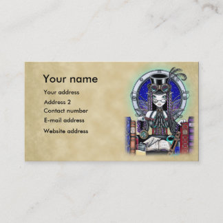"Victoria" Dampf-PunkFeen-Kunst-Geschäfts-Karten Visitenkarte