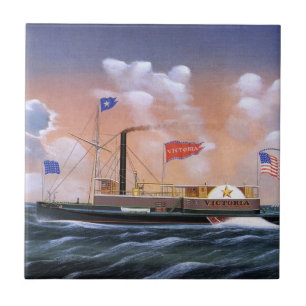 Victoria-Dampfschlepper 1859 Fliese
