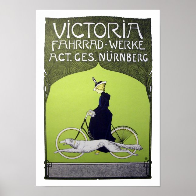 Victoria Fahrrad-Werke Vintages Fahrrad Poster (Vorne)