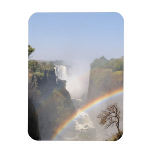 Victoria-Fälle Regenbogen-Wasserfall-Foto Magnet