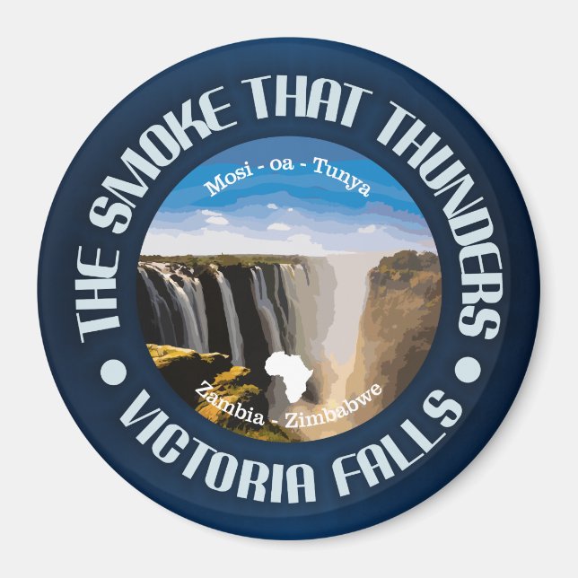 Victoria Falls (rd) Magnet (Vorne)