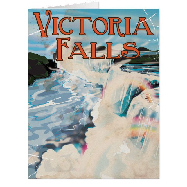 Victoria Falls Vintage Reiseposter (Vorderseite)