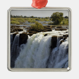 Victoria Falls, Zambesi River, Sambia.2 Silbernes Ornament