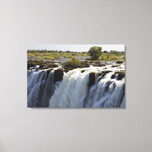 Victoria Falls, Zambesi River, Sambia. Leinwanddruck (Front)
