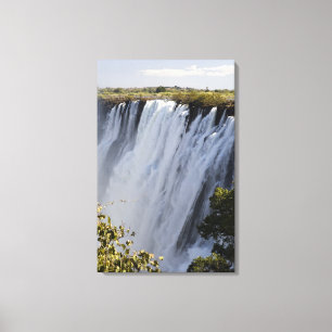 Victoria Falls, Zambesi River, Sambia. Leinwanddruck