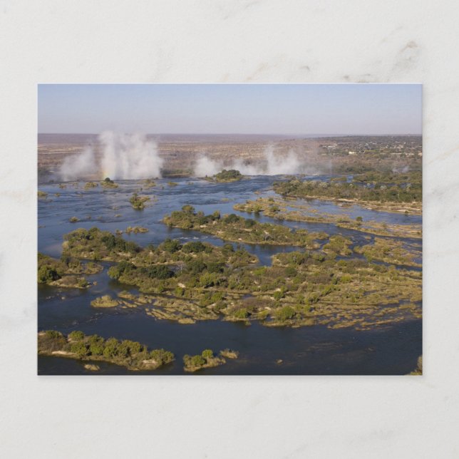 Victoria Falls, Zambesi River, Sambia - Simbabwe 2 Postkarte (Vorderseite)
