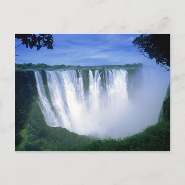 Victoria Falls Zimbabwe Africa Postkarte (Vorderseite)