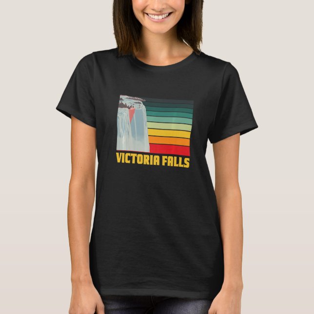 Victoria Falls Zimbabwe Wasserfall Souvenir Africa T-Shirt (Vorderseite)
