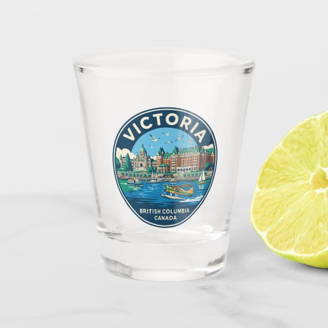 Victoria Kanada Schnapsglas (Vorderseite)