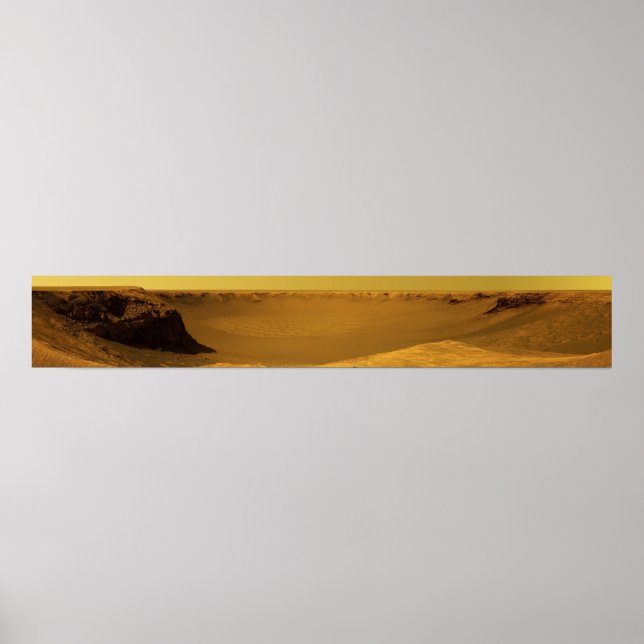 Victoria Krater aus Kap Verde auf dem Planeten Mar Poster (Vorne)