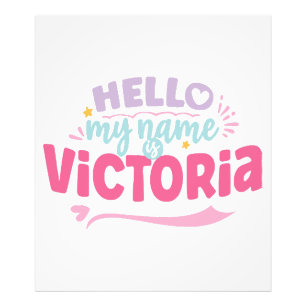 Victoria - mein Name ist Victoria Fotodruck
