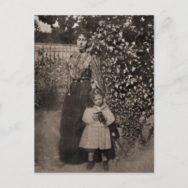 Victoria Melita von Hessen mit Elizabeth #008D Postkarte (Vorderseite)