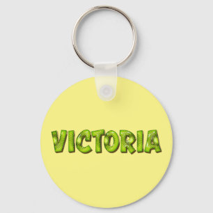 Victoria Name Kiwi Design Schlüsselanhänger