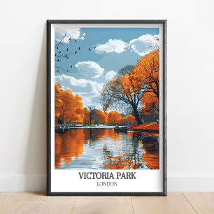 Victoria-Park-Plakat - Ostlondon-Park-Druck - Beth Poster