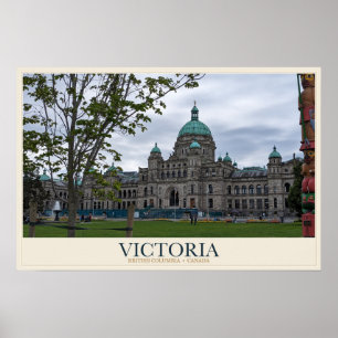 Victoria Parlament und Hafen Poster