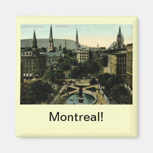 Victoria-Quadrat, Montreal Vintag Magnet