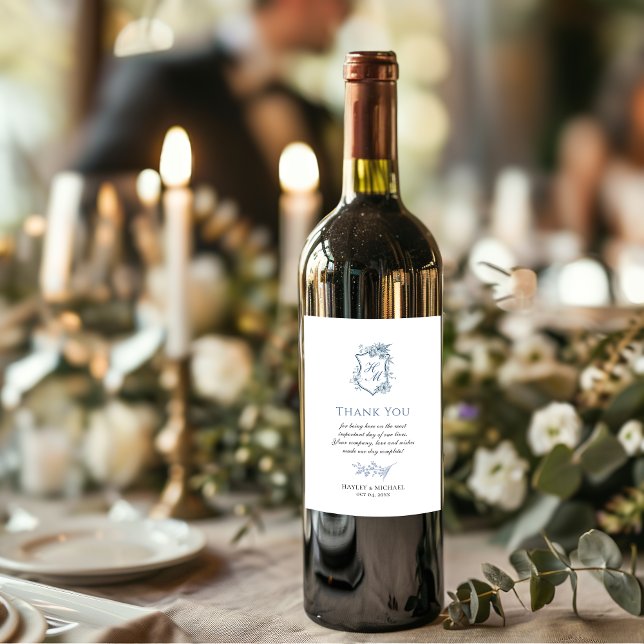 VICTORIA Regency Bleu Étiquette de vin de jardin f (Créateur téléchargé)