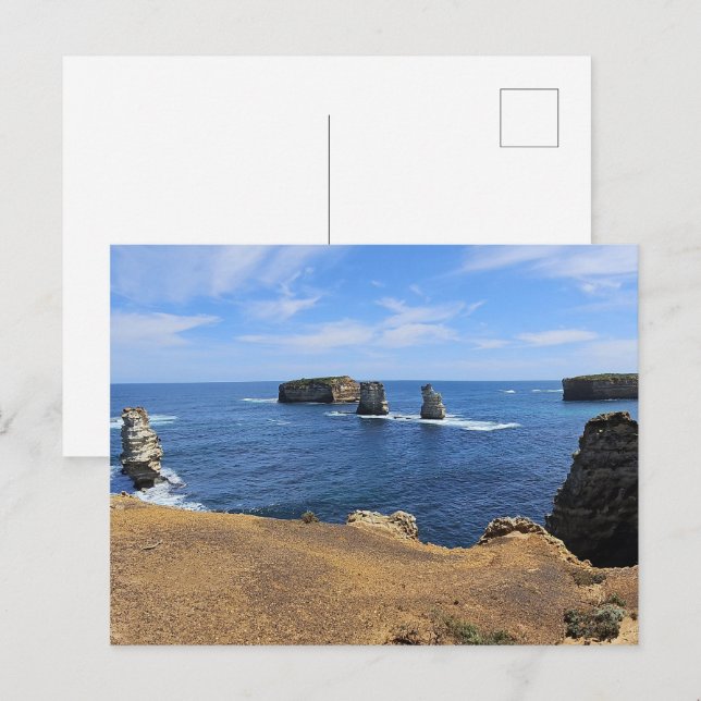 Victoria’s Bay of Islands Coastal Panorama Postkarte (Vorne/Hinten)