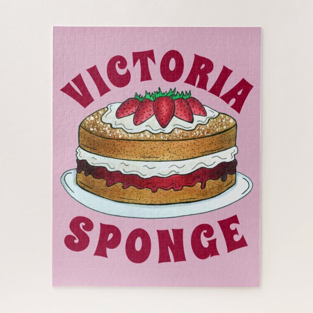 Victoria Sandwich Sponge Cake UK British Pastry (Vertikal)