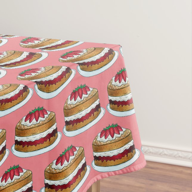 Victoria Sandwich Sponge Cake UK British Pastry Tischdecke (Beispiel)