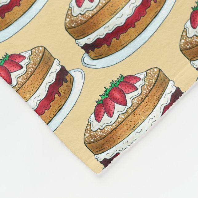 Victoria Sponge Cake British Food Bakery Fleecedecke (Ecke)