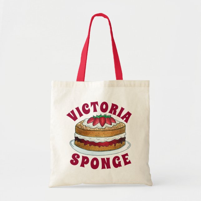 Victoria Sponge Cake British Food Bakery Tragetasche (Vorne)