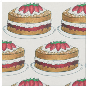 Victoria Sponge Cake British Food Baking Dessert Stoff