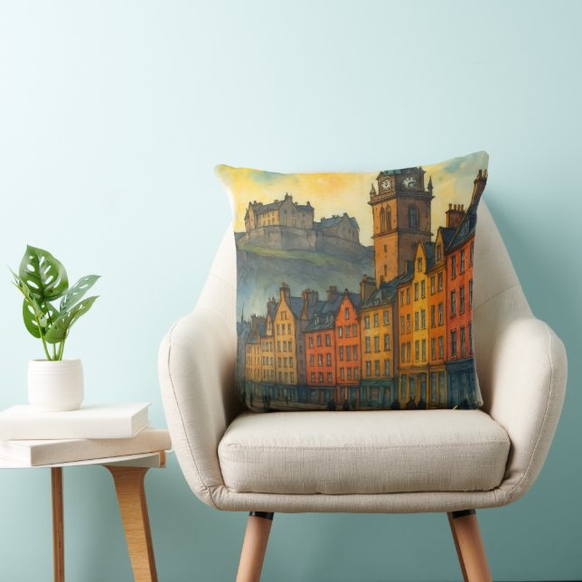 Victoria Street Edinburgh – Scotland Old Town Kissen (Stuhl )