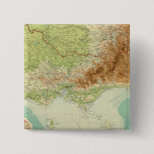Victoria & Tasmania Button (Vorderseite)