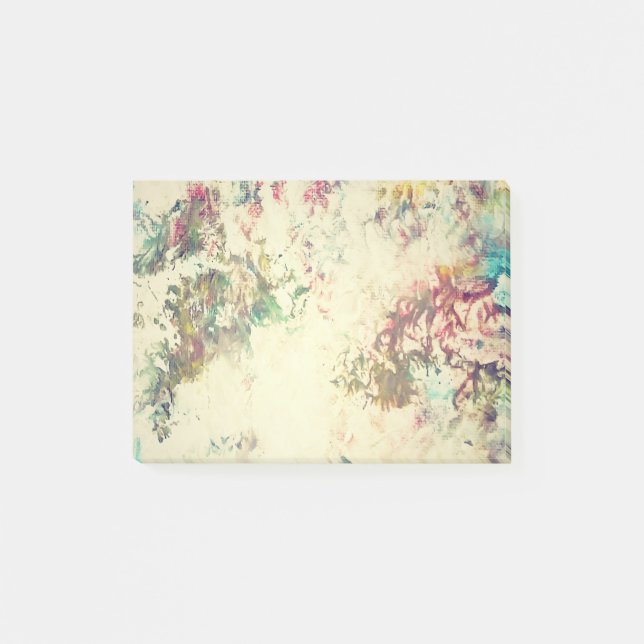 Victoria Texture Vintag Earth Design Post-it Klebezettel (Vorderseite)