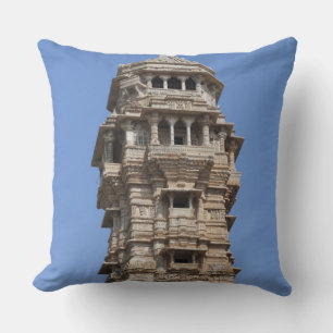 Victoria-Turm im Chittorgarh-Fort, Indien Kissen