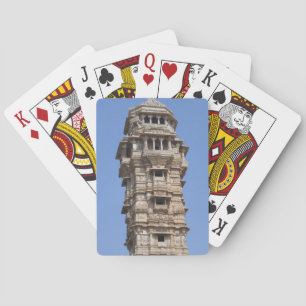 Victoria-Turm im Chittorgarh-Fort, Indien Spielkarten